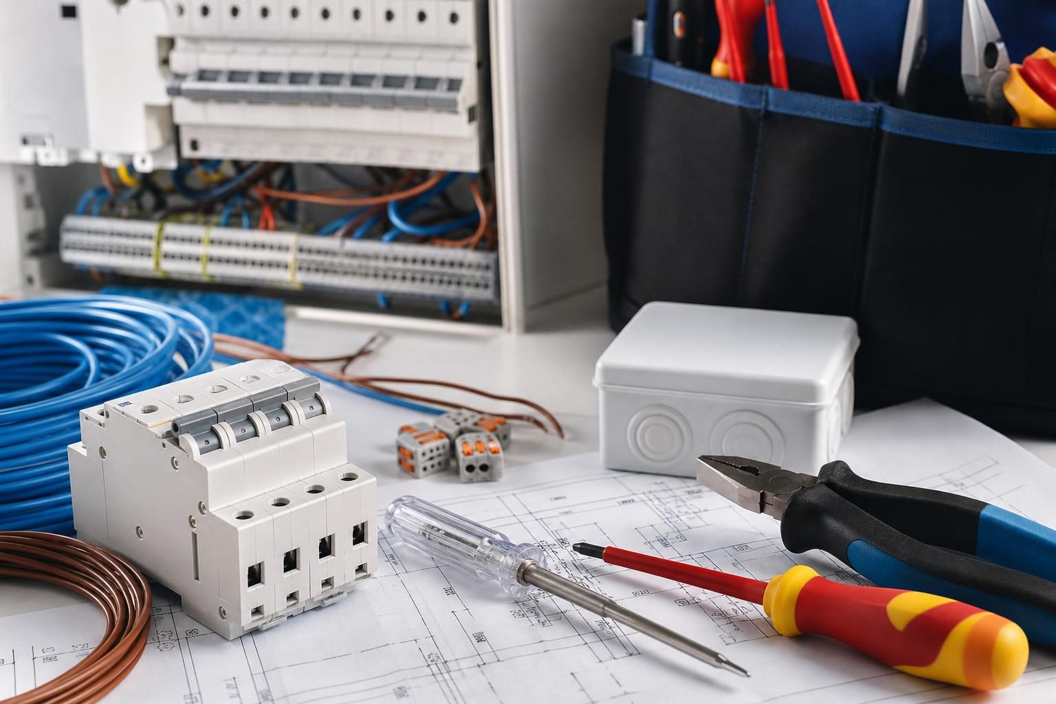 Strumenti e materiali elettrici utilizzati da ElettroService Russo